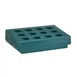 Cambro CR12192 Cutlery Rack, 12-Compartment Granite Green Polyethylene, 33"L x 22-3/4"W x 9"H 1 image
