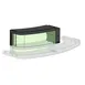 Cambro CVC75DCE12 Merchandising Display Extender, 12"H, Black, For Cvc75 1 image
