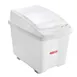 Carlisle 00919 Araven Mobile Bin, 21‑Gallon, 25‑3/4" x 17‑1/9" x 22" Sliding Lid, Window, Wheels 1 image