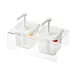 Carlisle 01361 Dispenser Set, 2-Piece 1/6 GN 2.1 qt, 15" x 8-7/8" x 7-5/8" Pump with Shutoff - 2/Set 1 image