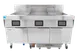 Frymaster 3FQG120T 65" Floor Model Gas Deep Fryer, Full Pot, NG or LP, 120 Ibs, 315000 BTU 1 image