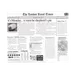 GET 4-TL1215 Food-Safe London Newsprint Liner, 15" x 12", White, Paper - Case 1 image