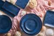 GET B233088-CDB Dark Blue 8-7/8" Melamine Plate, Irregular Round, Dishwasher Safe 2 image