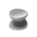GET JW1407-W Bowl, 14 Oz, 6-3/4"L x 5-1/2"W x 2-3/8"H, Oval, Melamine, White, Break-Resistant 1 image