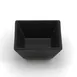 GET JW33-B Ramekin, 4 Oz, 3" x 1-1/2", Square Black Melamine, Break/Chip Resistant 1 image