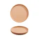 GET PA1930992012 Dinner Plate - 8" Dia x .700" H, Rustic Porcelain, Corona Mars Finish - 1 Dozen 1 image