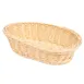 GET WB-1505-N Polyweave Basket, 11-3/4" x 8" x 3"H, Oval, Natural Polypropylene, Break-Resistant 1 image