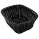 GET WB-1506-BK Polyweave Basket, 9.5" x 7.75" x 3.5"H, BPA‑Free Polypropylene, Black, Dishwasher Safe 1 image