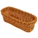 GET WB-1507-HY Polyweave Basket™, 10" x 4-3/4" x 3" H, Dishwasher Safe, BPA‑Free Polypropylene, Honey 1 image