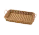 GET WB-1524-HY Clipper Mill Basket, 18" x 12-1/4" x 2-1/2" Deep, Rectangular, Polypropylene, Honey 1 image