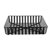 GET WB-564-BK Urban Renewal Harvest Basket, 18" x 18" x 3-3/4", Square, Metal Strap, Black 1 image