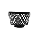 GET WB-568-BK Urban Renewal Harvest Basket, 11-1/2" Dia. X 8-3/4"H, Round, Metal Strap, Black 1 image