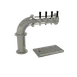 Glastender PC-4-MF Tower, Countertop, Air‑Cooled 1 x 4" SS Column Mirror, 4 Faucets, Drain Pan 2 image
