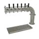 Glastender PC-6-MF Pipe Draft Tower Air‑Cooled, Countertop, 1 4" Column, Stainless Steel, Six Faucets 1 image