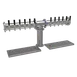 Glastender PT-12-SS Draft Tower, Air‑Cooled, 12 SS Faucets, 1 4" Column, Perforated Drain Pan 1 image