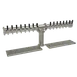 Glastender PT-16-MF Draft Tower, Air-Cooled, 1×4" SS Column, 16 Stainless Faucets, Drain Pan 1 image
