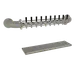 Glastender PW-10-MF Wall Draft Tower, Air‑Cooled, 10 Stainless Steel Faucets, Perforated Drain Pan 1 image