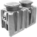 GSW USA 40100A04T Endura® XL100 Grease Interceptor, 4" FPT - 1058 lbs Grease Cap. / 100 GPM 1 image