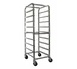 GSW USA AAR-9GW Glass Rack Cart, 9-Rack 20x20 Capacity, 67-72 Height, Welded Aluminum 1 image