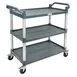 GSW USA C-23WL Plastic 3-Tier Bus Cart - 41"W X 19-1/2"D X 45-1/2"H 1 image