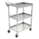 GSW USA C-32K  Stainless Steel 3-Tier Small Bus Cart - 29-1/2"W X 18"D X 35-1/4"H 1 image
