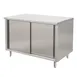 GSW USA CTD-3060S Cabinet Base with Sliding Doors Work Table with Mid-Shelf, 60"W x 30"D  1 image