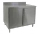 GSW USA CTD-P2472H 72" Cabinet Base Hinged Doors Work Table with Mid-Shelf & Backsplash 1 image