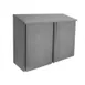 GSW USA CWD-1572H 72" Enclosed Front Wall Mount Stainless Steel Cabinet, 15"W x 35"H, Hinged Doors, Adjustable Shelf 1 image