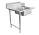 GSW USA DT36S-L 36" Soiled Straight Dishtable with 20"x20" Bowl, 16 Gauge S.Steel / Left-to-Right 1 image