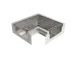 GSW USA FST-C Floor Trough Drain, 20"W X 20"D X 5-3/4"H, Open Connective Corner 1 image