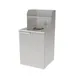 GSW USA S-WRA32 - 32‑Gallon Stainless Steel Receptacle, Silver, 20" x 20" x 27.75" H, Shelf - 1/Each 1 image