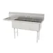 GSW USA SE15153L Three Compartment Sink, 63-3/8"W X 21"D X 45"H 1 image
