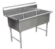 GSW USA SE18182N Sink, Two Compartment, 42-1/4"W X 24"D X 45"H 1 image