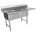 GSW USA SE18182R Sink, Two Compartment, 57-1/4"W X 24"D X 45"H 1 image