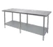 GSW USA WT-E2484 Stainless Steel Top " 73" - 84" Work Table 1 image