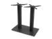 JustChair TBFLAT-RECT 16x28 Rectangular Steel Table Base, Black Powder Coat, Dining Height 1 image