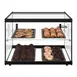 Koolmore KM-DC-2CSBK 22" Tiered Pastry Display Case with Shelf and Sliding Door, 2.2 cu. ft. Capacity 1 image