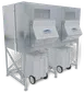 Kloppenberg IFS3400-250 Ice Fill Station, 96" Width, 5039 Lb, Hinged Door, Steel, Two 250 Lb Carts 1 image