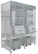 Kloppenberg IFS4800-250 Ice Fill Station, 90"-99", Hinged Door, SS, 6522 Ib, 3300 Ib Bin 1 image