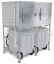 Kloppenberg SPS-2-G Ice Bin - 1800 lb Shuttle, 48" Door, 40"-49" Width, Stainless, NSF, Made in USA 1 image