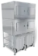 Kloppenberg SPS-2-SL Shuttle Plus Ice Bin 2500 Lb 40‑49" Width 36" Door Stainless NSF Made In USA 1 image