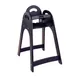 Koala KB105-02 Designer High Chair, Black Frame & Seat, 16.5W x 21.75D x 29.5H, Stackable, HDPE 1 image