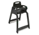 Koala KB833-02 ECO Chair High Chair, 16.5W x 23.25D x 30.25H, Black Frame & Seat, Stackable, 100% Recycled Plastic 1 image