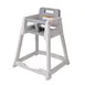 Koala KB950-01-KD Stackable Diner High Chair, 22-1/4"W x 23-1/2"D x 30-1/4"H, Gray High Density Polyethylene 2 image