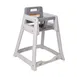Koala KB950-01 Gray High Density Polyethylene Stackable Diner High Chair, 22-1/4"W x 23-1/2"D x 30-1/4"H 1 image