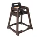 Koala KB950-09-KD Stackable Diner High Chair, 22-1/4"W x 23-1/2"D x 30-1/4"H, Brown Frame & Seat, High Density Polyethylene 2 image