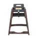 Koala KB950-09-KD Stackable Diner High Chair, 22-1/4"W x 23-1/2"D x 30-1/4"H, Brown Frame & Seat, High Density Polyethylene 1 image