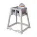 Koala KB977-01 Kidsitter High Chair, 22.25"W x 22.5"D x 31"H, Gray Frame/Gray Seat, Rotating Seat, ASTM Compliant 1 image
