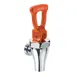 Krowne 19-302 Coffee Urn Faucet, Orange for Decaf, Stainless Steel, Easy-Fit Valve 1 image