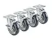 Krowne BC-136 Back Bar Cabinet Casters, 4" Set Of 4 With Brakes, Plate Lifts Unit 5" 1 image